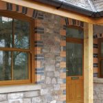 wood effect sliding sash window